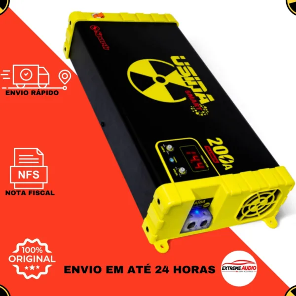 Fonte Usina 200 Amperes Som Automotivo Caixa Bob Bivolt 127/220v Smart - Imagem 6