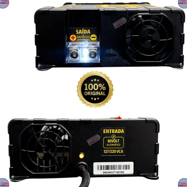 Fonte Carregadora Usina 70A Digital Limited Edition Som Automotivo Caixa Bob Bivolt 127/220v - Imagem 5