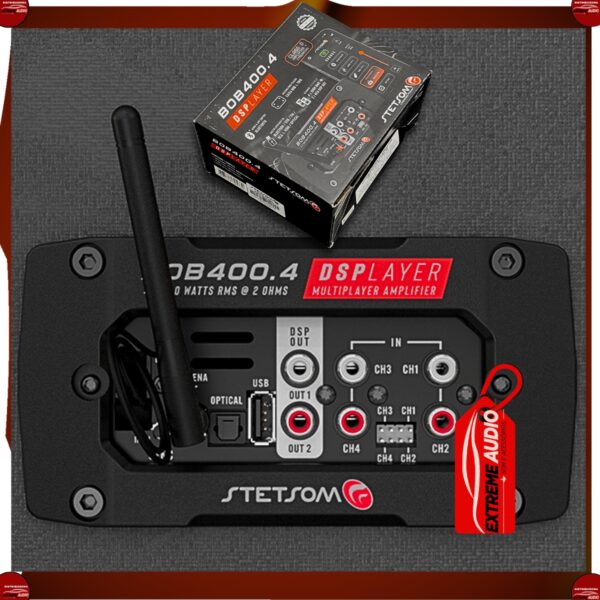 Módulo Amplificador Stetsom BOB 400.4 Display 4 Canais Som Automotivo 4 Ohms Bridge - Imagem 6