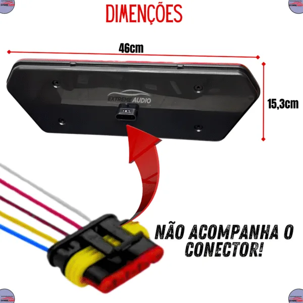 Lanterna Traseira Led Guerra Diamond Ill 3 Truch Universal12v 24v Caminhao - Imagem 6