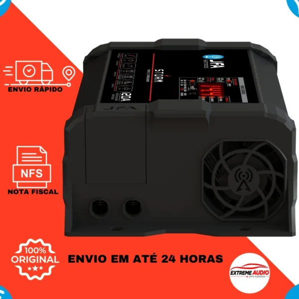 Fonte Jfa 120 Amperes Som Automotivo Bivolt 127/220v Storm C/ Voltímetro - Imagem 6
