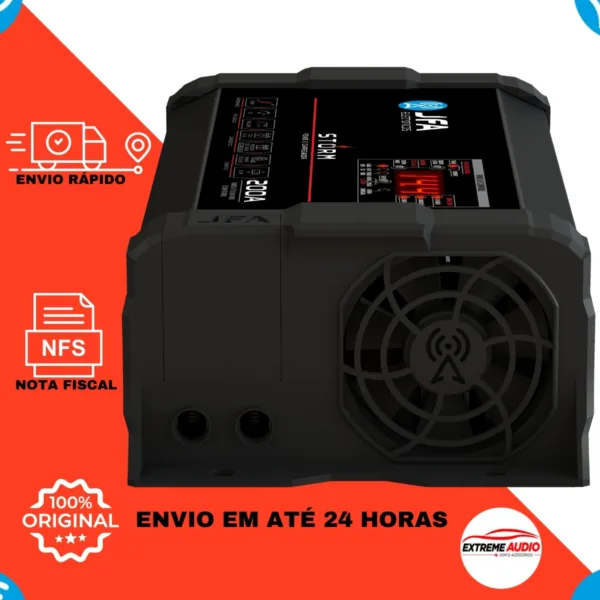 Fonte Jfa 200 Amperes Som Automotivo Bivolt 127/220v Storm C/ Voltímetro - Imagem 6