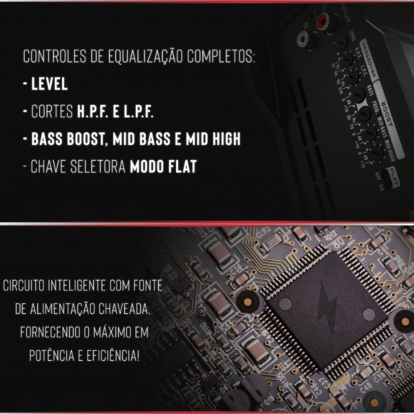 Módulo Stetsom Vulcan 2000W RMS 1 Canal 1/2/4 Ohms Amplificador Automotivo - Imagem 7