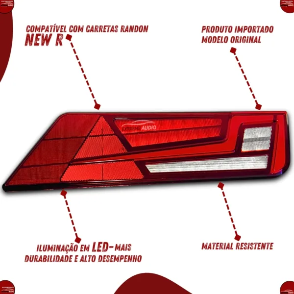 Lanterna Traseira Randon New R Bivolt (12-24V) - Imagem 9