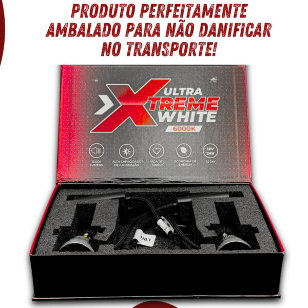 Lâmpada Led Uppertech HB3 Ultra Xtreme White 6000K 13000 Lumens - Imagem 7
