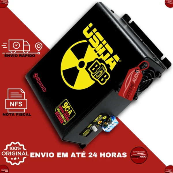 Fonte Usina 90 Amperes Som Automotivo Caixa Bob Bivolt 127/220v Bob - Imagem 7