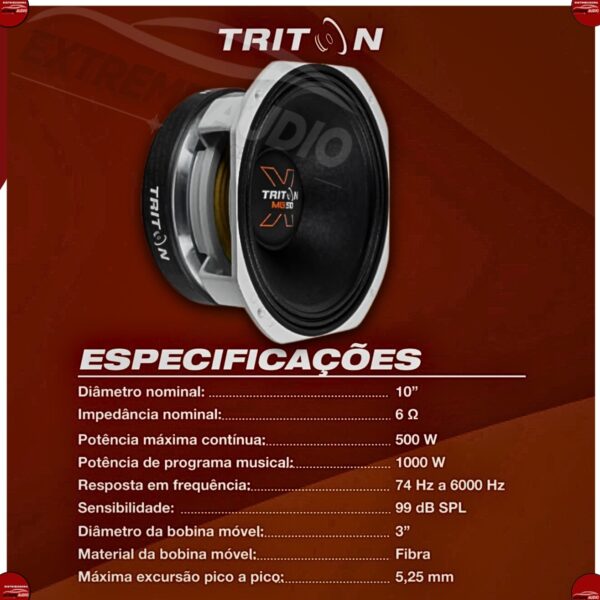 Alto Falante Triton Mg510x 500w Rms 6 Ohms - Imagem 6