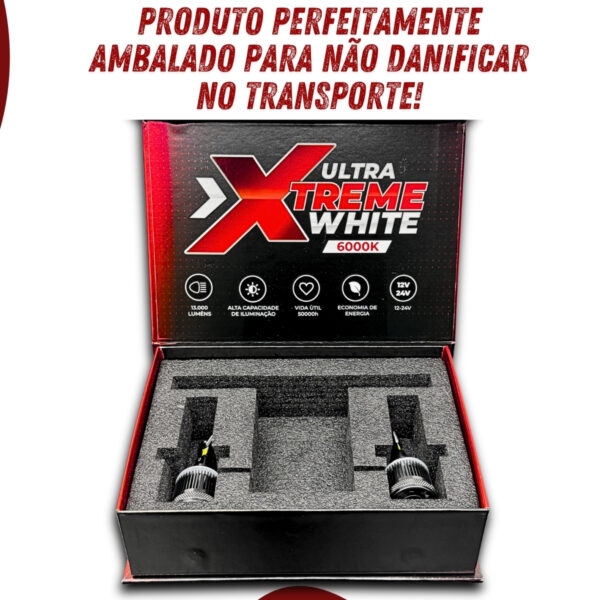 Lâmpada Led Uppertech HIR2 9012 Ultra Xtreme White 6000K 13000 Lumens - Imagem 7