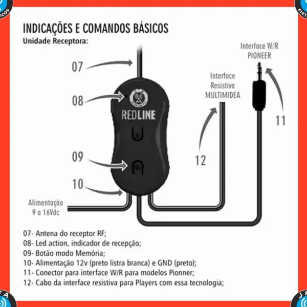 Controle Redline Universal Longa Distancia Longo Alcance - Imagem 7