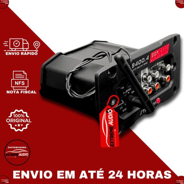 Módulo Amplificador Stetsom BOB 400.4 Display 4 Canais Som Automotivo 4 Ohms Bridge - Imagem 8