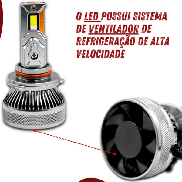 Lâmpada Led Uppertech HB3 Ultra Xtreme White 6000K 13000 Lumens - Imagem 8