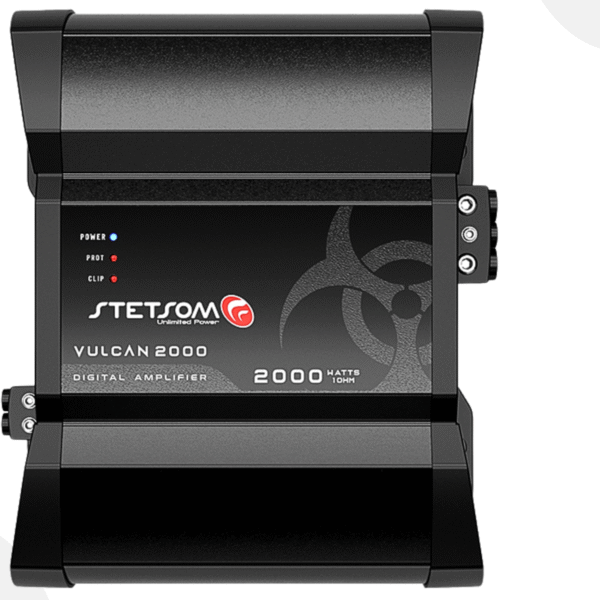 Módulo Stetsom Vulcan 2000W RMS 1 Canal 1/2/4 Ohms Amplificador Automotivo
