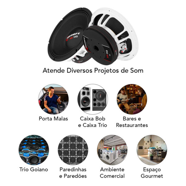 Alto Falante Taramps Mb1k8 900w Rms 6 Ohms - Imagem 4