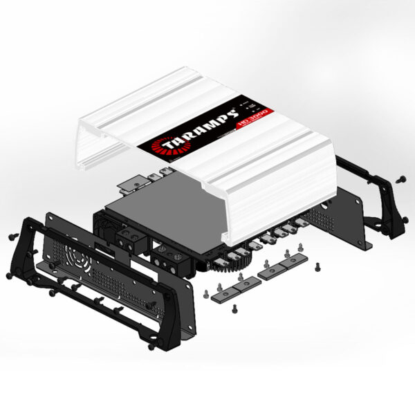 Módulo Taramps Md 3000W RMS 1 Canal 1/2/4 Ohms Amplificador Automotivo - Imagem 2