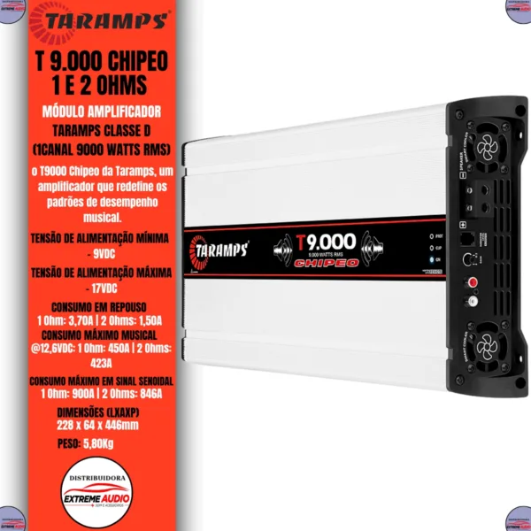 Modulo Amplificador Taramps T 9.000 Chipeo  - Imagem 2