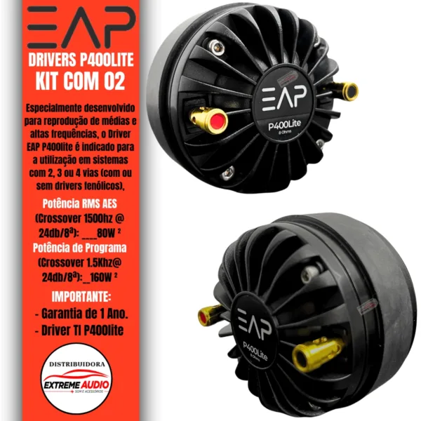 Driver Poliimida EAP P400Lite 8 Ohms 2Unidades - Imagem 2