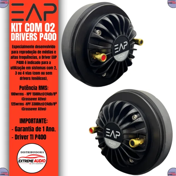 Driver Poliimida EAP P400 8 Ohms 2Unidades - Imagem 2