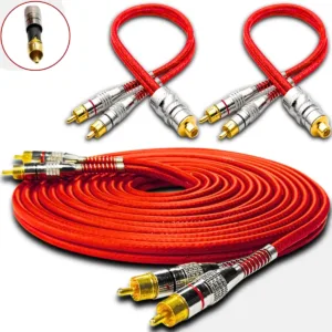 Kit Composto Por Kit 2 Cabos Y 2M/1F 1 Cabo Rca 5M 400P Technoise