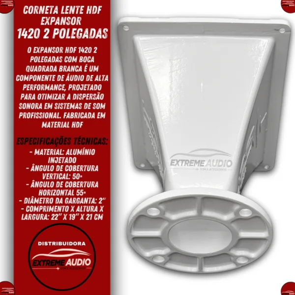 Corneta Expansor Hdf 1420 - Boca Quadrada De 2 Polegadas - Imagem 2