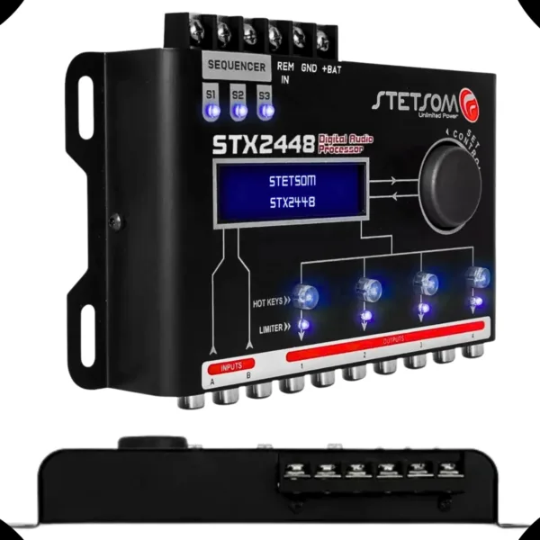 Processador De Áudio Stx2448 Stetsom Crossover Digital - Imagem 3