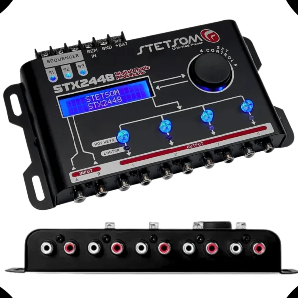 Processador De Áudio Stx2448 Stetsom Crossover Digital - Imagem 4
