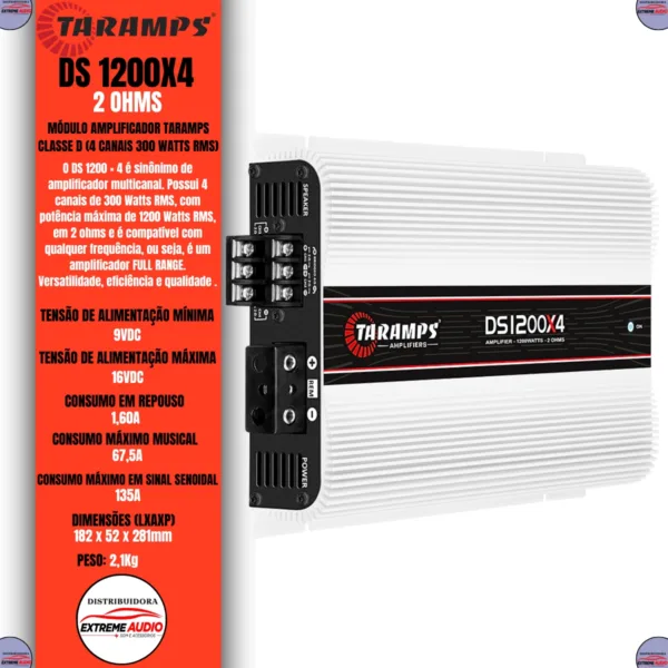 Módulo Amplificador 5000w Rms Taramps Md5000 1 Canal - Imagem 2