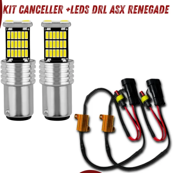 Canceller Jeep Renegade Luz Diurna Drl 2 Polos Asx Par - Imagem 3
