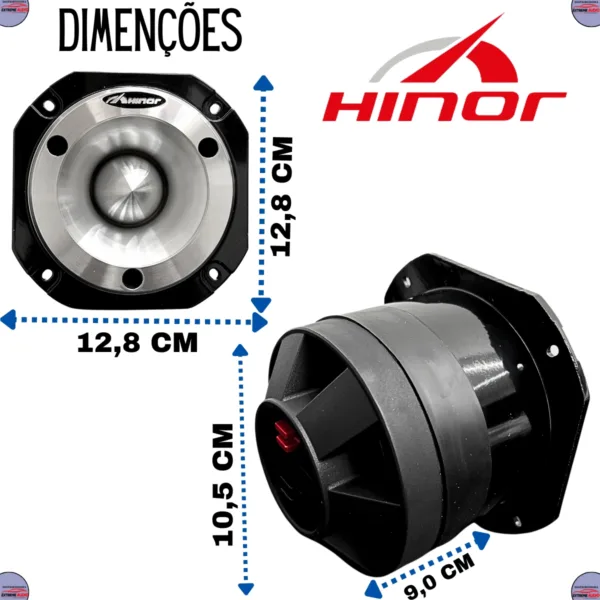 Super Tweeter Hst600 Hinor 600w 300w Rms 8 Ohms Profissional - Imagem 5