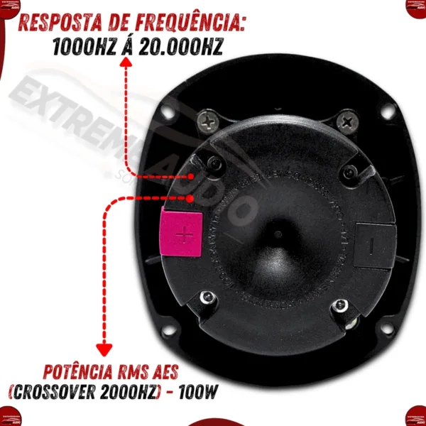 Tweeter De Compressão Eap T400 8 Ohms 100w - Imagem 5