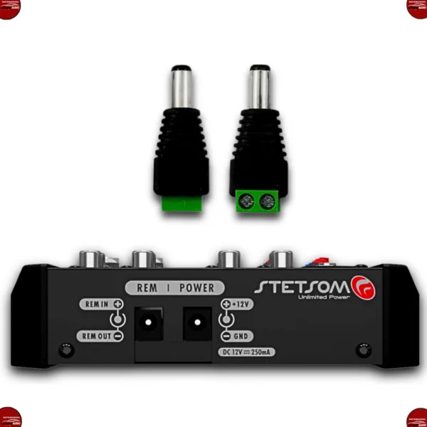 Mesa De Som Stm - 0803 Stetsom 3 Canais 4 Bandas - Imagem 5