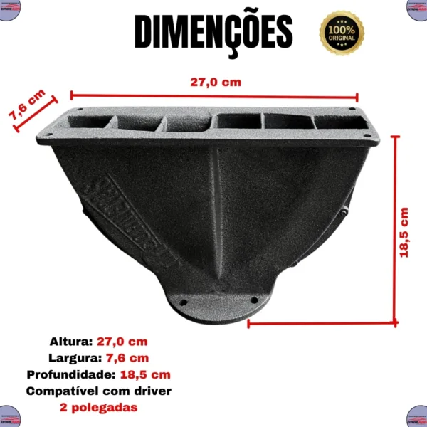 KIT CORNETA GUIA DE ONDAS PARA DRIVER TI 2 POLEGADAS - Imagem 4