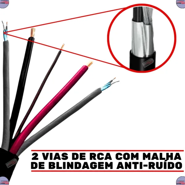 Cabo Multivias Mancini 5 Vias 2x24 Awg Som Profissional - Imagem 5