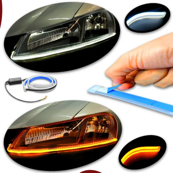 Fita LED DRL Flexível Dual Color ASX - 60cm - Imagem 5
