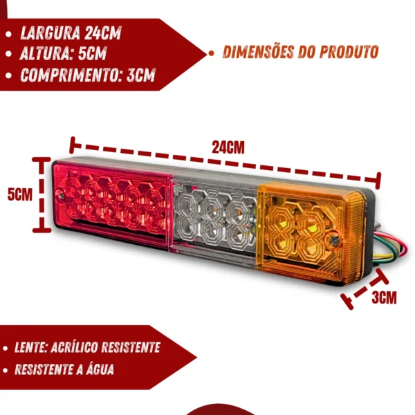 Lanterna Traseira Soft Multifuncional Asx5308 Linha Truck - Imagem 5