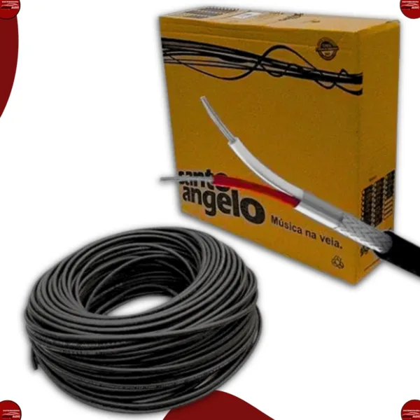 Cabo de Microfone Santo Angelo XLR Fêmea / P10 Mono 90° – 5m - Imagem 6