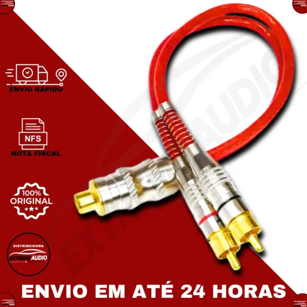 Cabo Y Blindado Series 400 Pro Technoise 2 Machos 1 Fêmea - Imagem 7