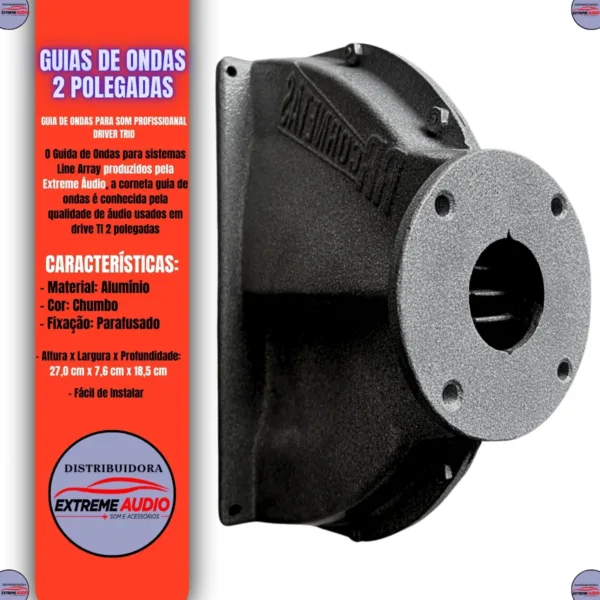 KIT CORNETA GUIA DE ONDAS PARA DRIVER TI 2 POLEGADAS - Imagem 5