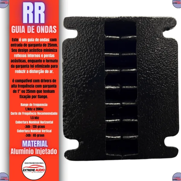 Guia Ondas Alumínio Gex Sound Corneta Aluminio Boca Corneta - Imagem 2