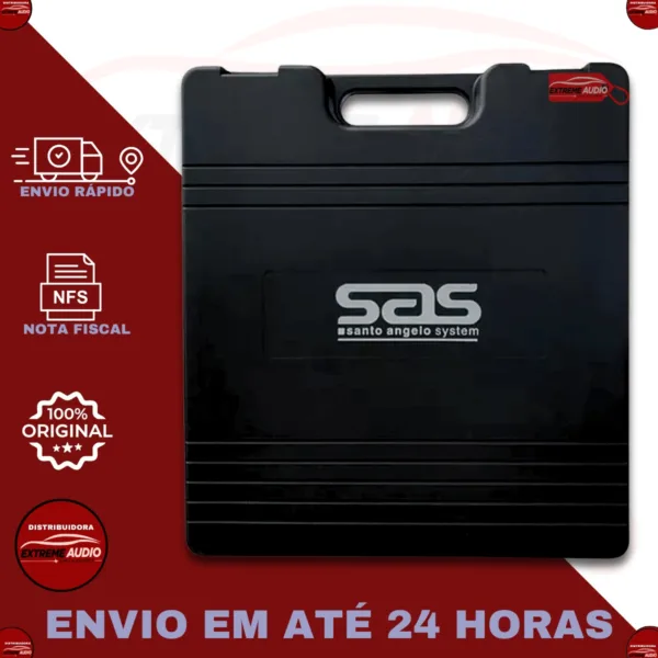 Santo Angelo Sas 2311 Microfone Sem Fio Duplo De Mão Preto - Imagem 8