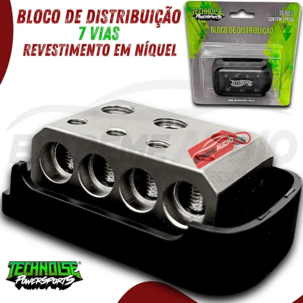 Bloco Distribuidor Technoise Revestimento Níquel 7 Vias - Imagem 7