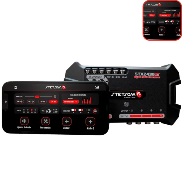 Processador Áudio Stetsom Stx2436 Bluetooth Som Automotivo - Imagem 8