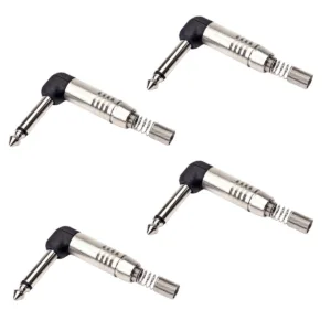 Kit 4 Plug P10 L 90º Ninja Santo Ângelo Mono Latão