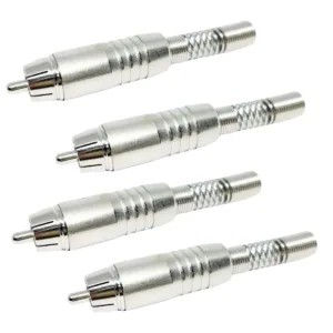 Plug Rca Ninja Santo Angelo P/ Cabo Rca 4 Unidades