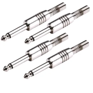 Kit 4 Plug P10 Ninja Santo Ângelo Áudio Vídeo 6mm