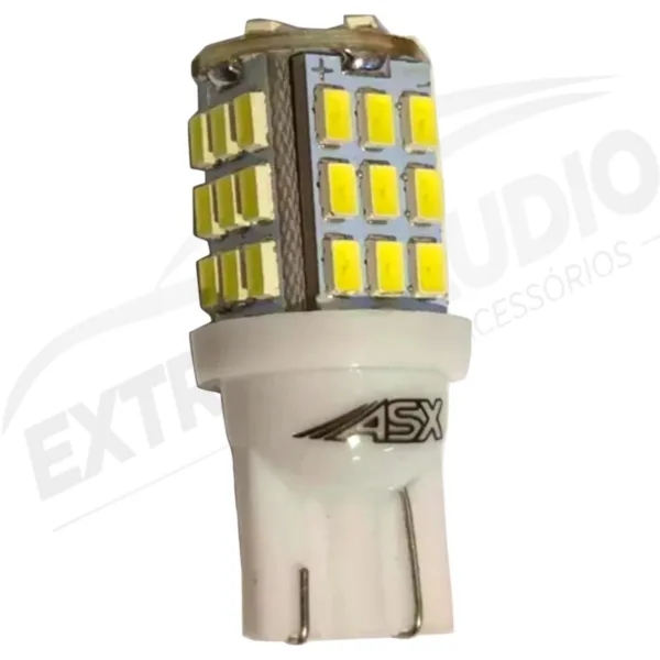 Par Lâmpada Led T10 42 Smd 42 Leds Branco Farol Baixo 12v - Imagem 3