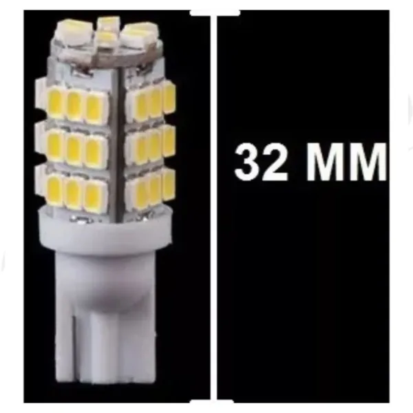 Par Lâmpada Led T10 42 Smd 42 Leds Branco Farol Baixo 12v - Imagem 4