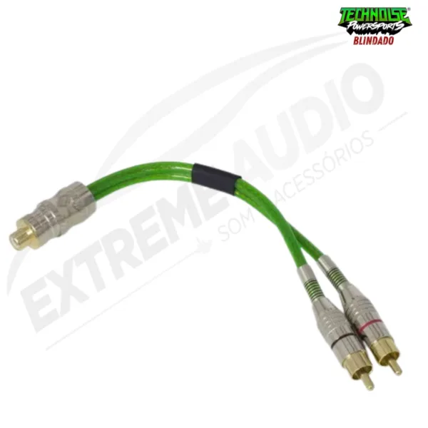 Cabo Y Rca Technoise Blindado 2 Macho 1 Femea Serie 400 Pro - Imagem 4