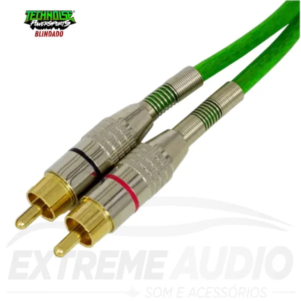 Cabo Y Rca Technoise Blindado 2 Macho 1 Femea Serie 400 Pro - Imagem 5