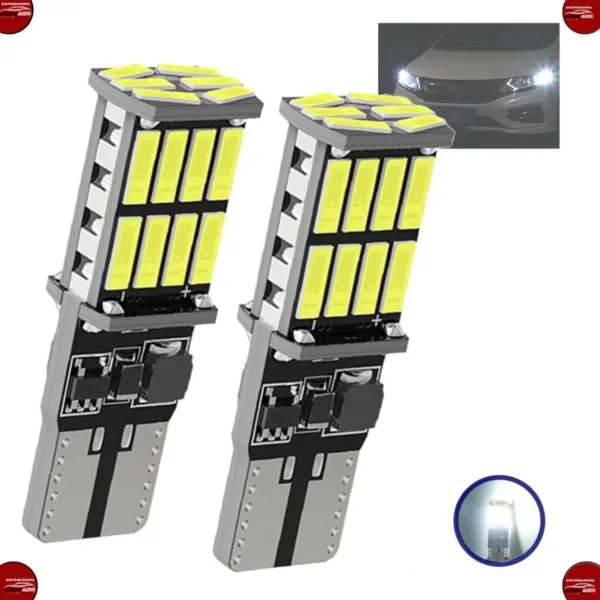 Lampada Led Pingo T10 W5w 26-smd 4014 Canbus Branco - Imagem 2