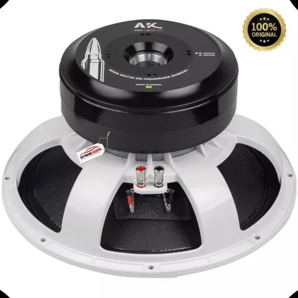 🔊 Alto-Falante AK 6.0 15” Branco – 6000W / 4 Ohms | Potência e Clareza com Estilo - Imagem 2